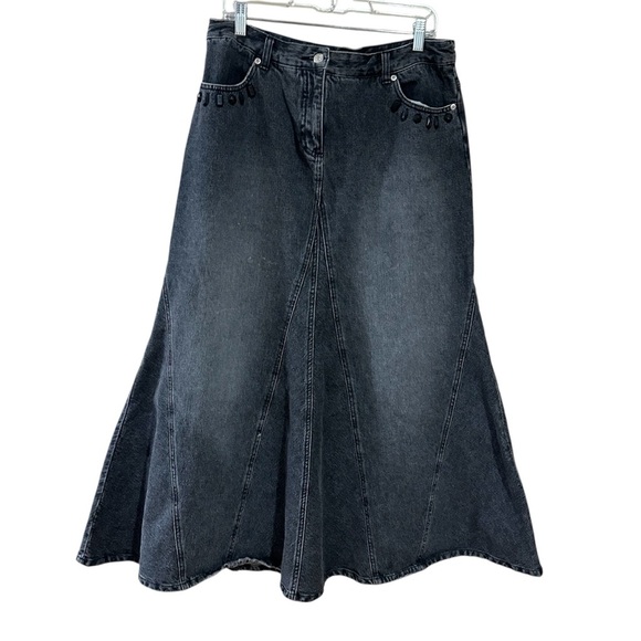 Jeanology collection  denim maxi skirt - Picture 1 of 11